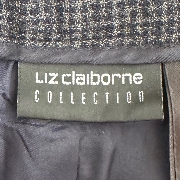 Liz Claiborne 100% Wool Pleated Tweed Trousers/Pants 10 Classic Office Workwear - Picture 6 of 16